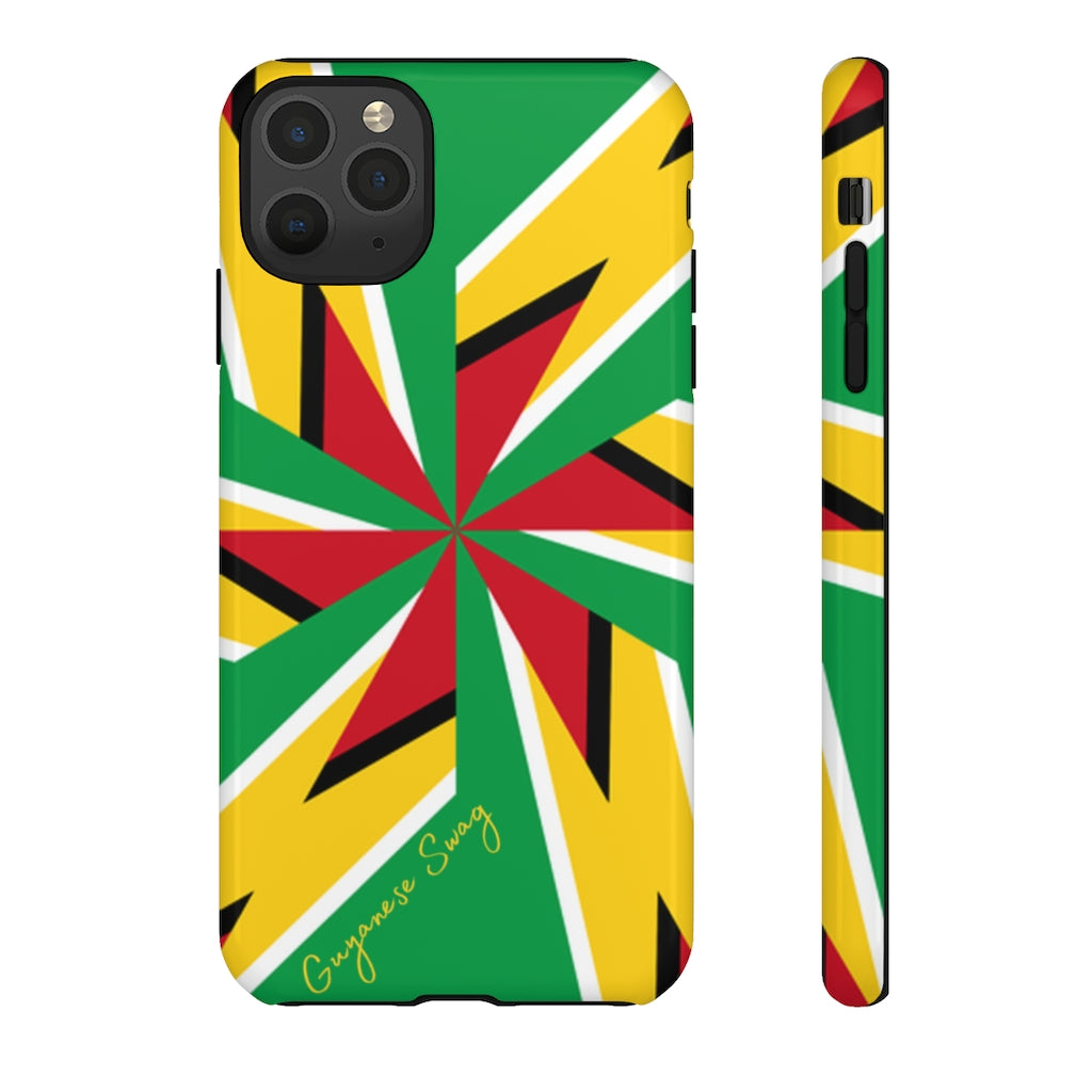 Guyanese Swag Guyana Artistic Flag Phone Tough Case - alanabud