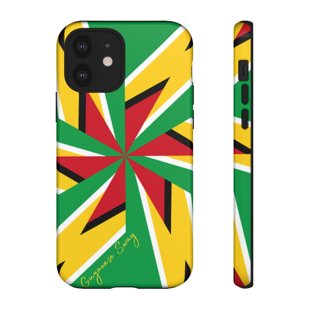 Guyanese Swag Guyana Artistic Flag Phone Tough Case - alanabud