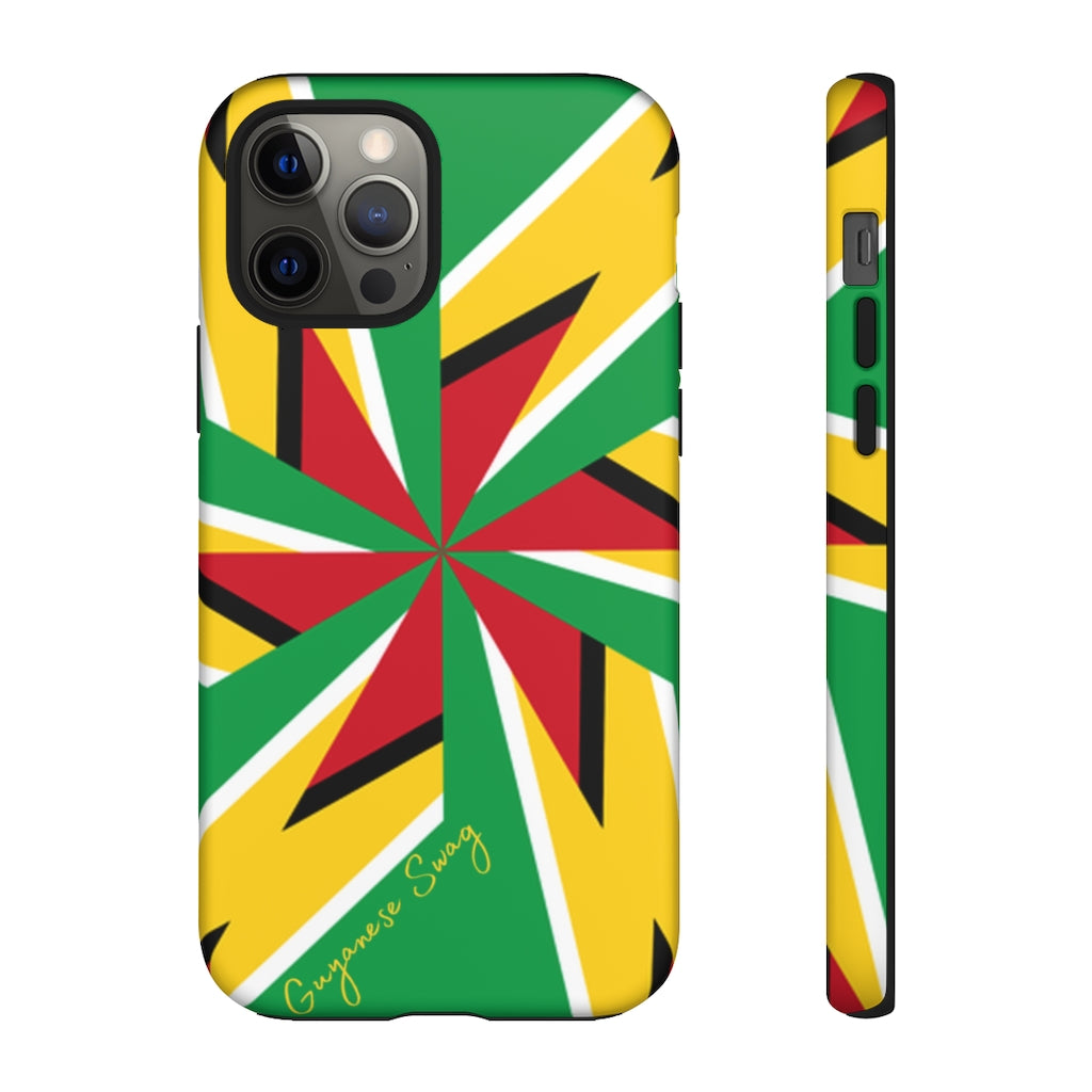 Guyanese Swag Guyana Artistic Flag Phone Tough Case - alanabud