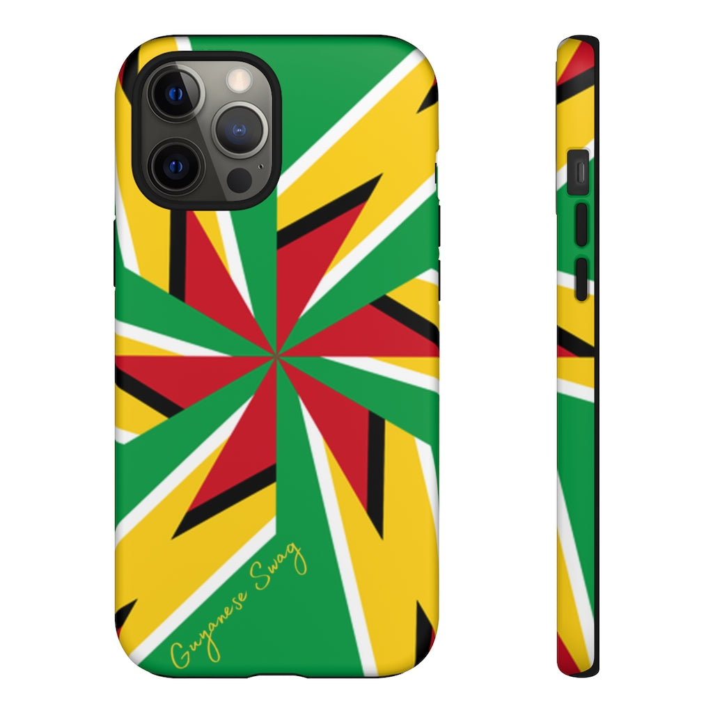 Guyanese Swag Guyana Artistic Flag Phone Tough Case - alanabud