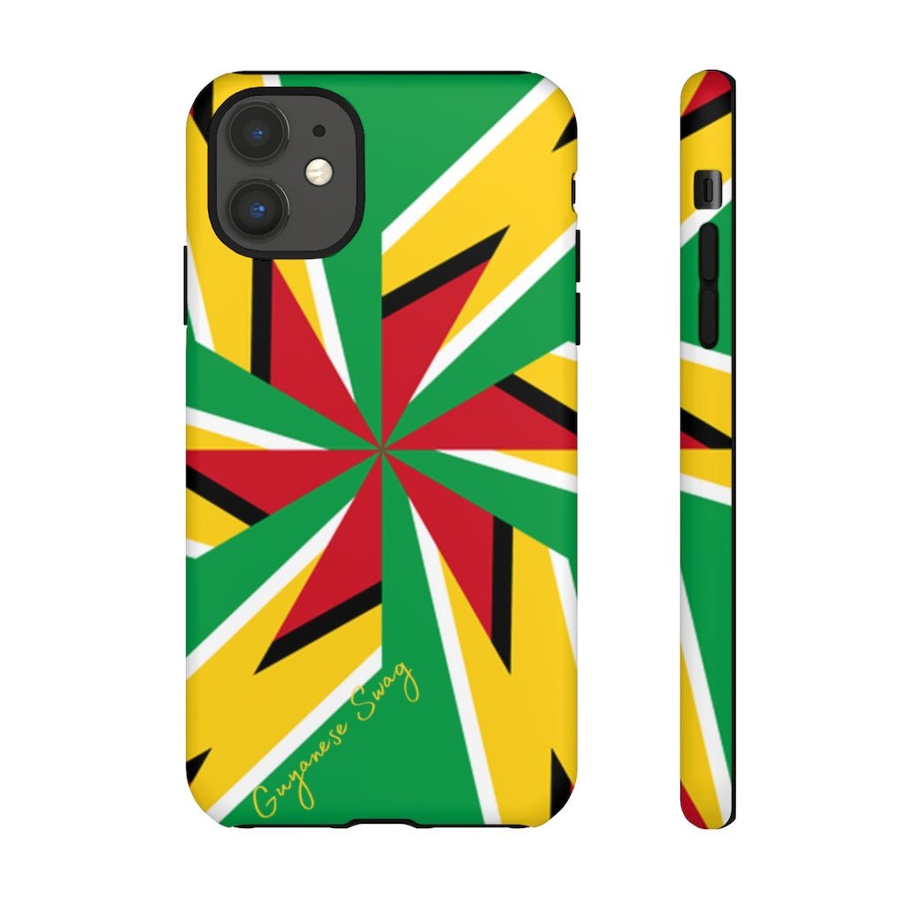 Guyanese Swag Guyana Artistic Flag Phone Tough Case - alanabud