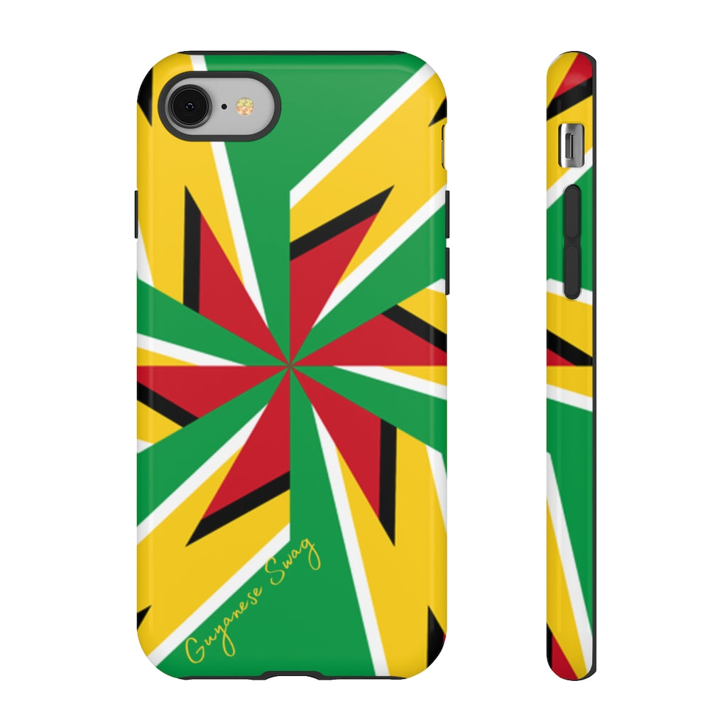 Guyanese Swag Guyana Artistic Flag Phone Tough Case - alanabud