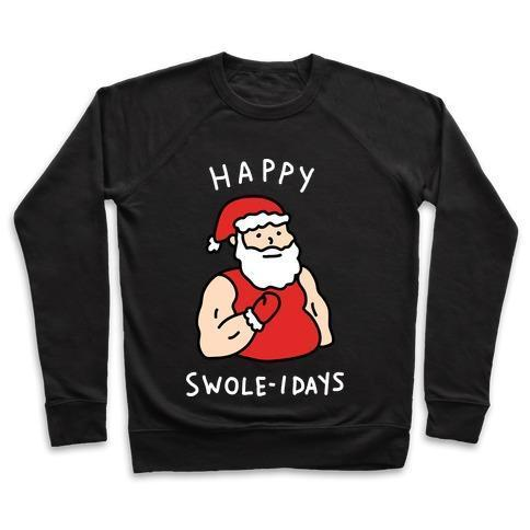 HAPPY SWOLE-IDAYS CHRISTMAS CREWNECK SWEATSHIRT - alanabud