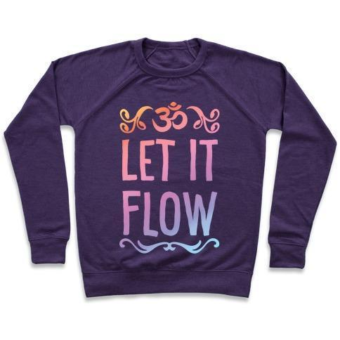 LET IT FLOW YOGA CREWNECK SWEATSHIRT - alanabud