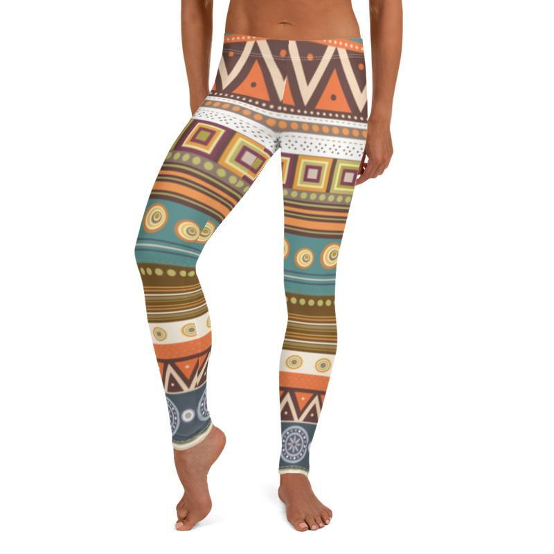 Boho Tribal Printed leggings - alanabud