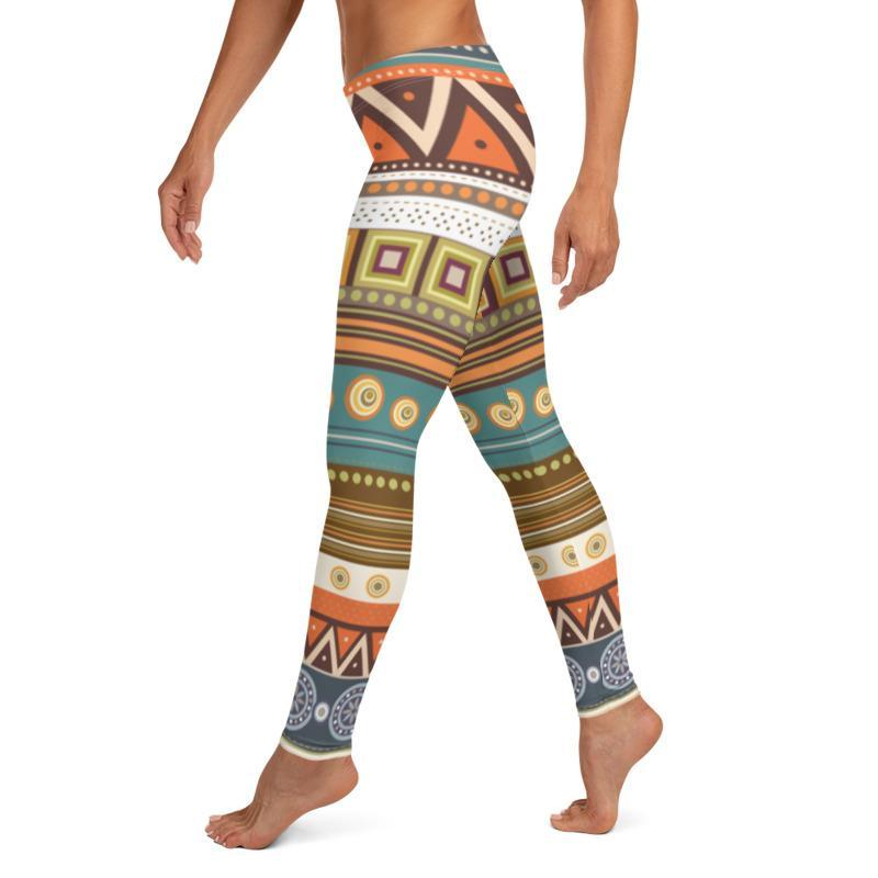 Boho Tribal Printed leggings - alanabud