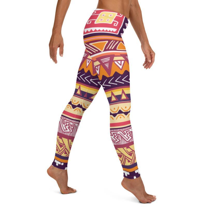 Boho Tribal Printed leggings - alanabud