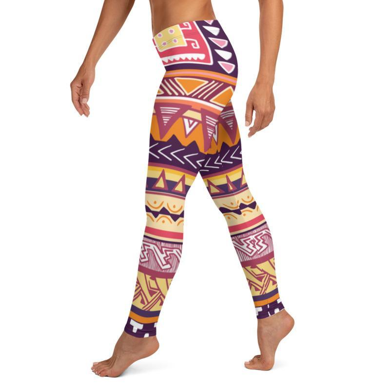 Boho Tribal Printed leggings - alanabud