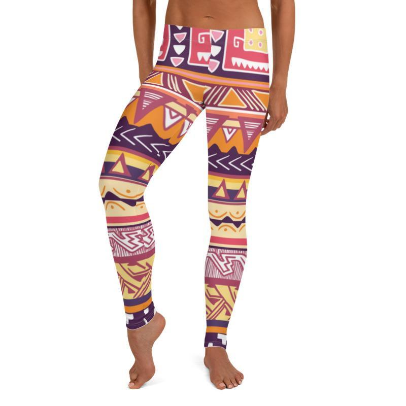 Boho Tribal Printed leggings - alanabud