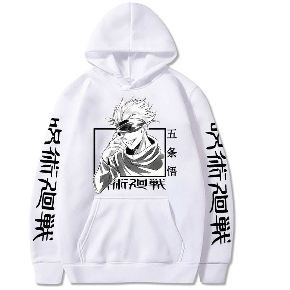 Jujutsu Kaisen Hoodie Hip Hop Anime Pullovers Tops Loose Long Sleeves Autumn Man Cloth